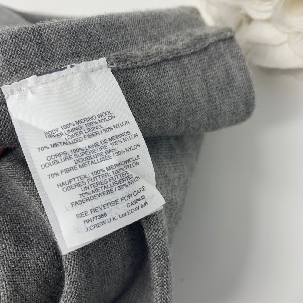 J Crew Crew Layered Lame Fringe Sweatshirt - Picture 10 of 12